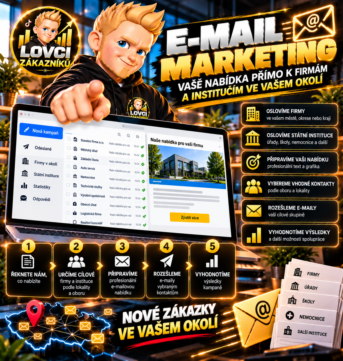 📬 E-mail Marketing “Lovců Zákazníků”