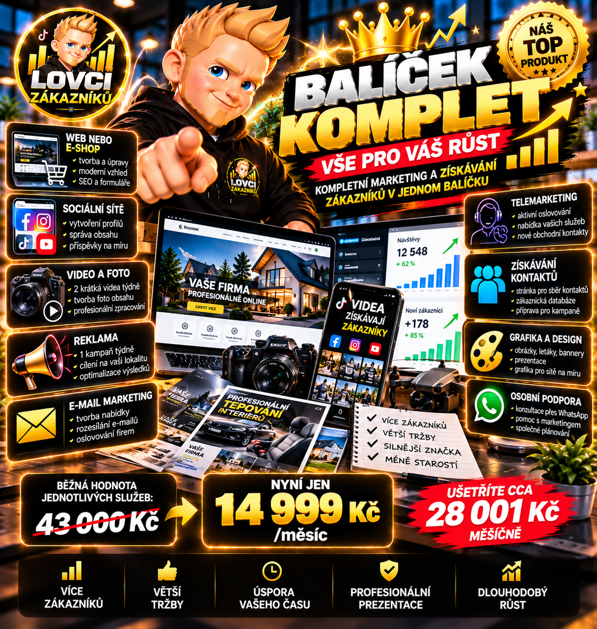Balíček 🔥 Komplet 🚀📊 - !!! poslední 2 místa !!!